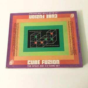 Vintage 1968 Cube Fusion Space Age 3D  Board Game House Of Games
